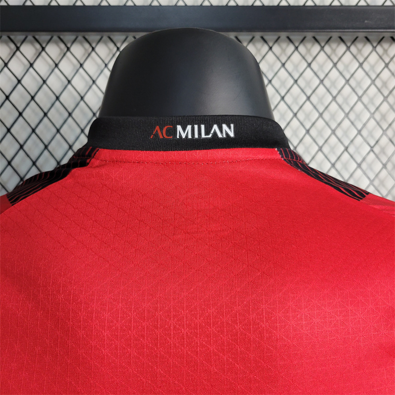 AC Milan 23-24 Home Stadium Jersey - Player Version - UnitedFutballJersey