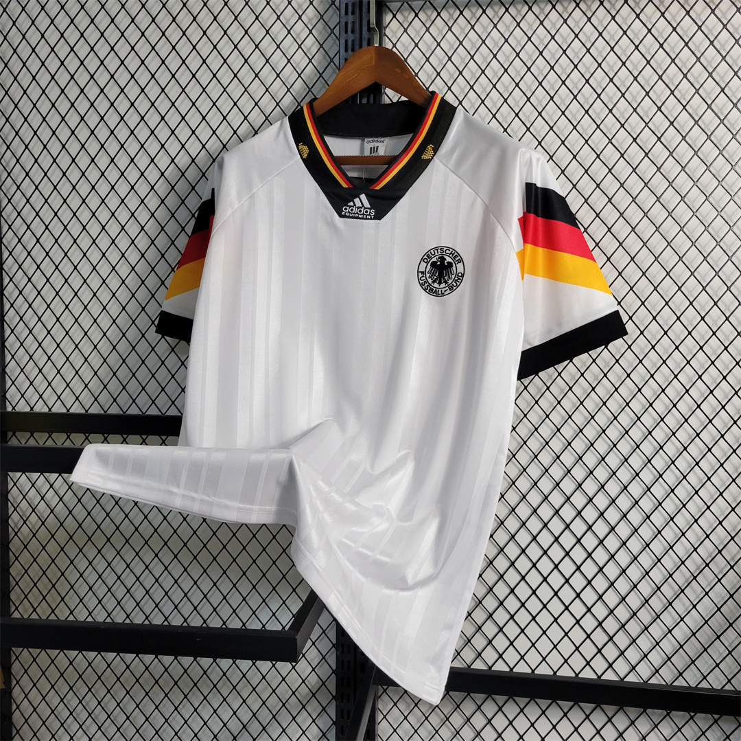 Retro Germany 1992 Home Stadium Jersey - UnitedFutballJersey