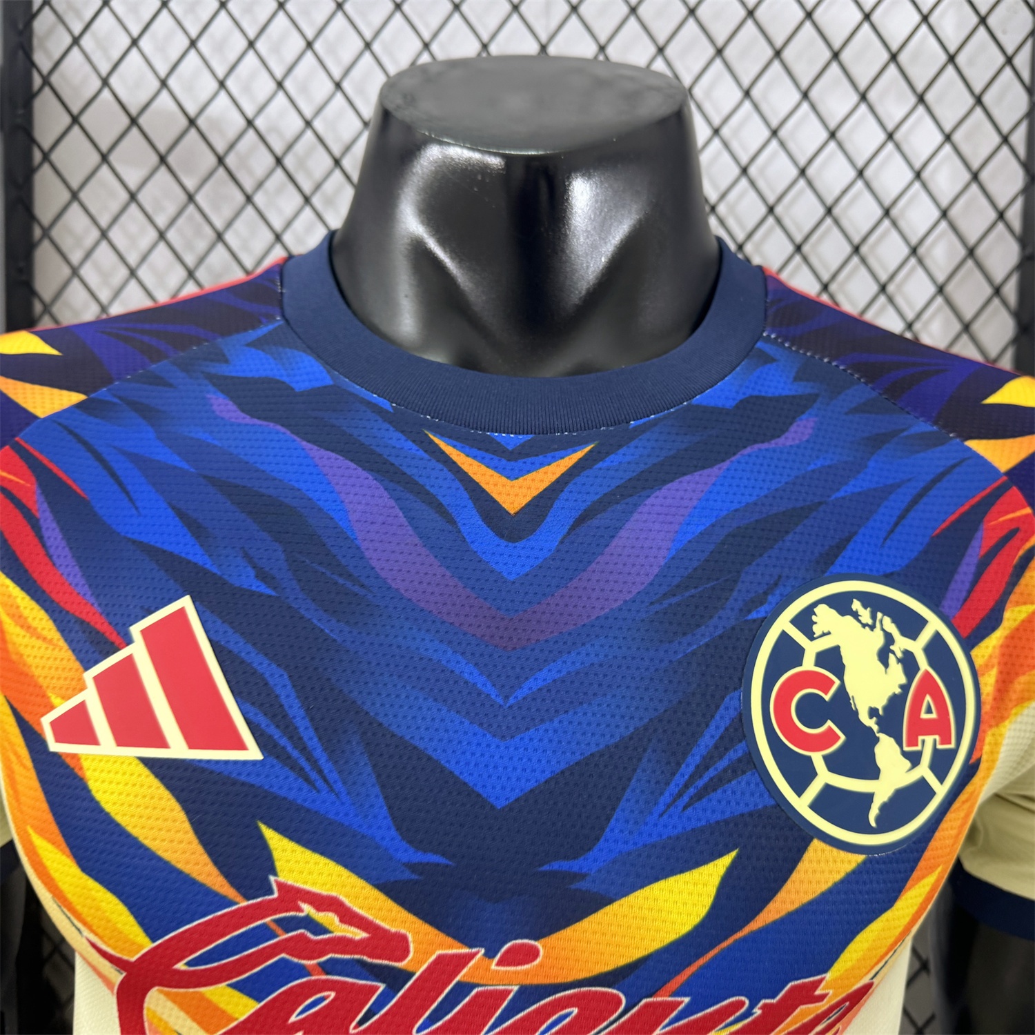 Club América 25-26 Blue Neck Light Yellow Special Jersey - Player Version - UnitedFutballJersey
