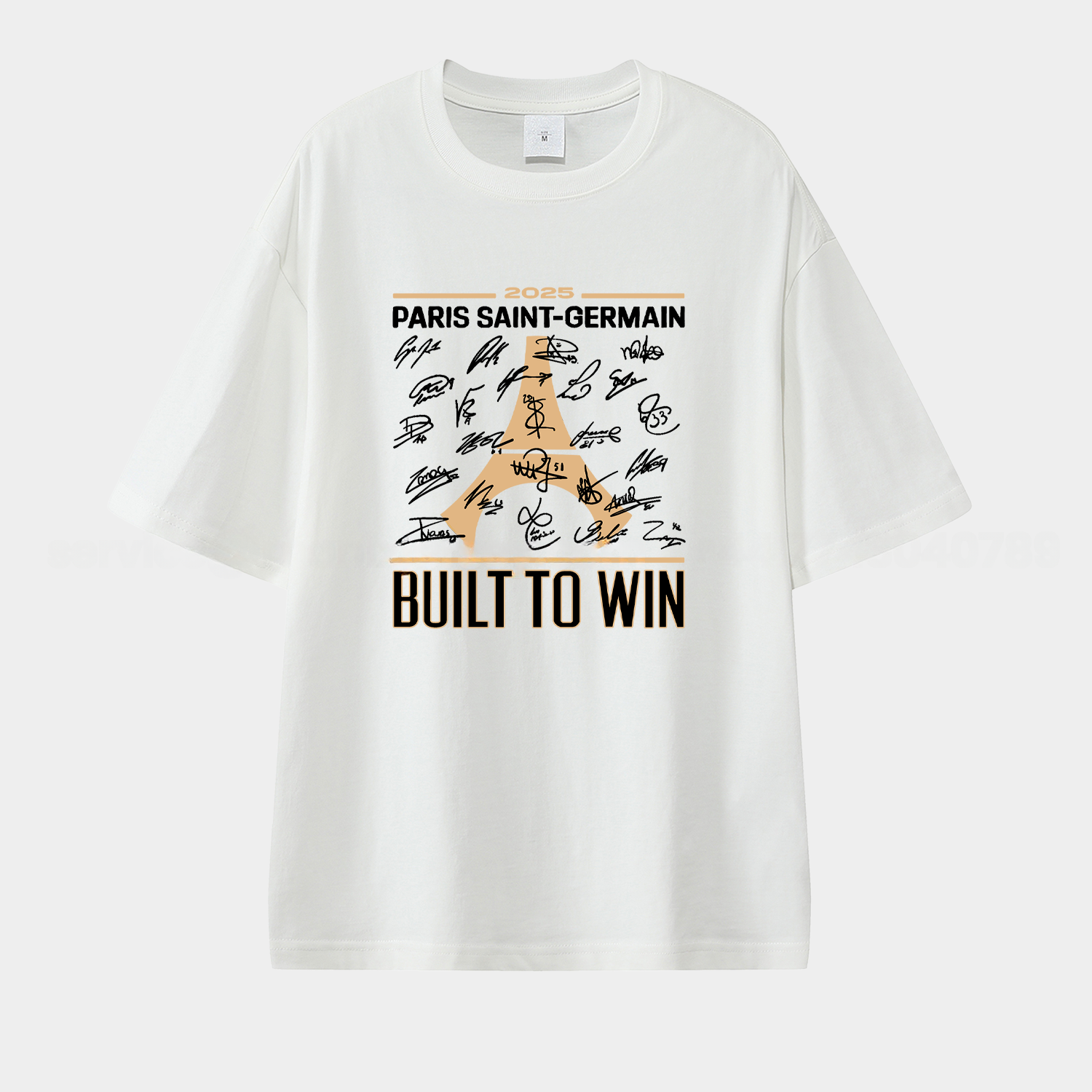 Paris Saint-Germain PSG 2025 Build To Win Eiffel Tower Unisex Pure Cotton T-shirt - UnitedFutballJersey