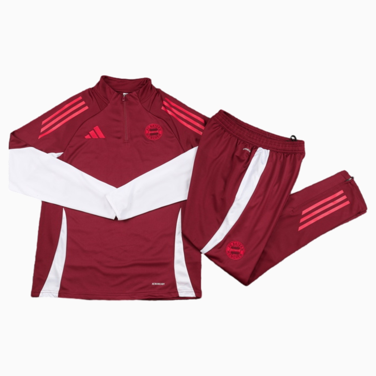 Bayern Munich 24-25 Long Sleeve Training Set - Deep Red - UnitedFutballJersey