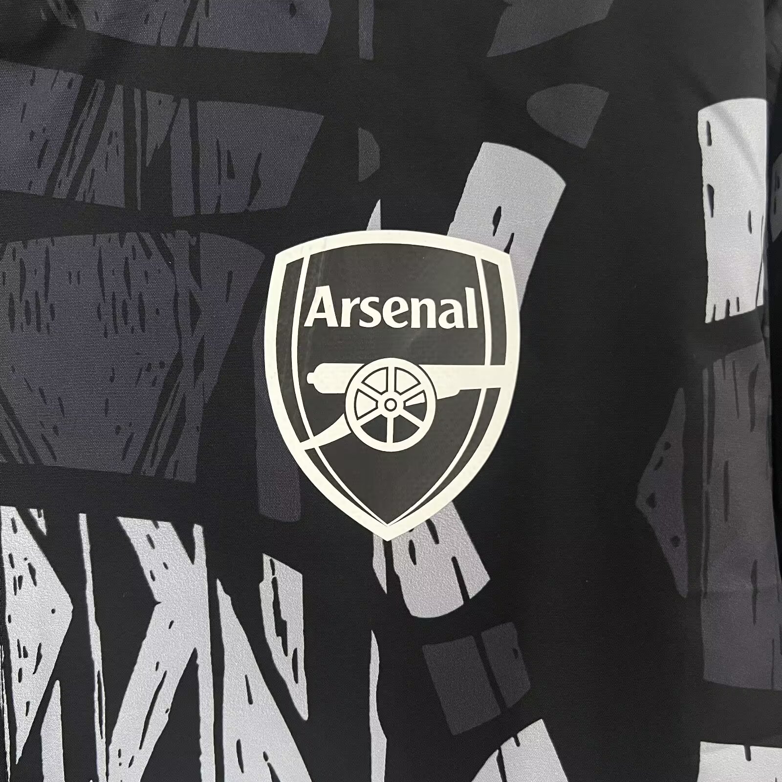 Arsenal 24-25 Black Windbreaker Jacket - UnitedFutballJersey