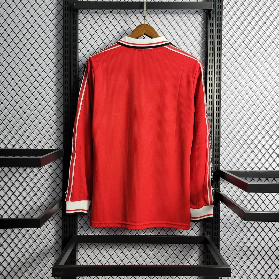 Manchester United Retro 98-99 Home Long Sleeve Jersey - UnitedFutballJersey