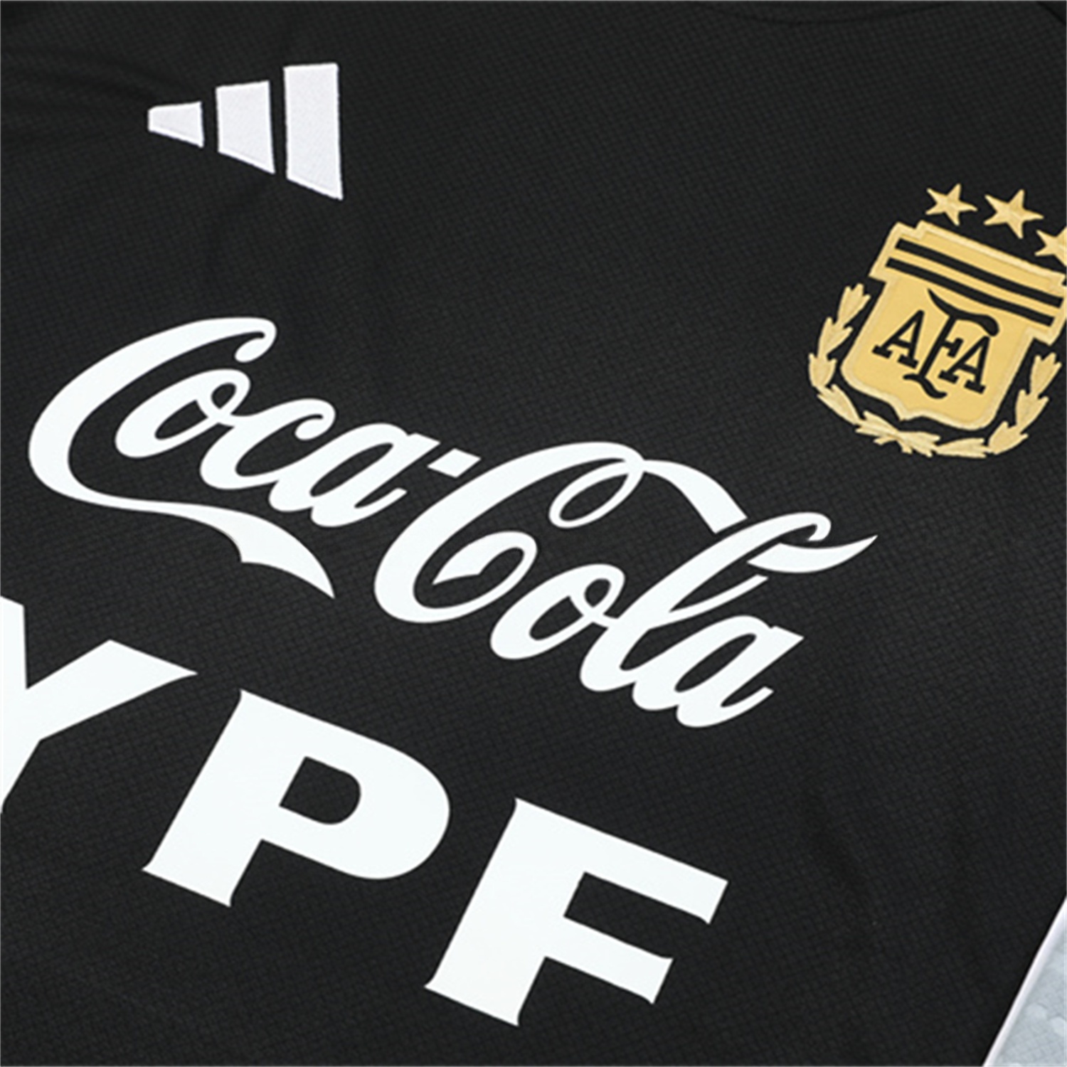 Argentina 25-26 Pre-Match Short-Sleeve Training Set - Black Top & Shorts - UnitedFutballJersey