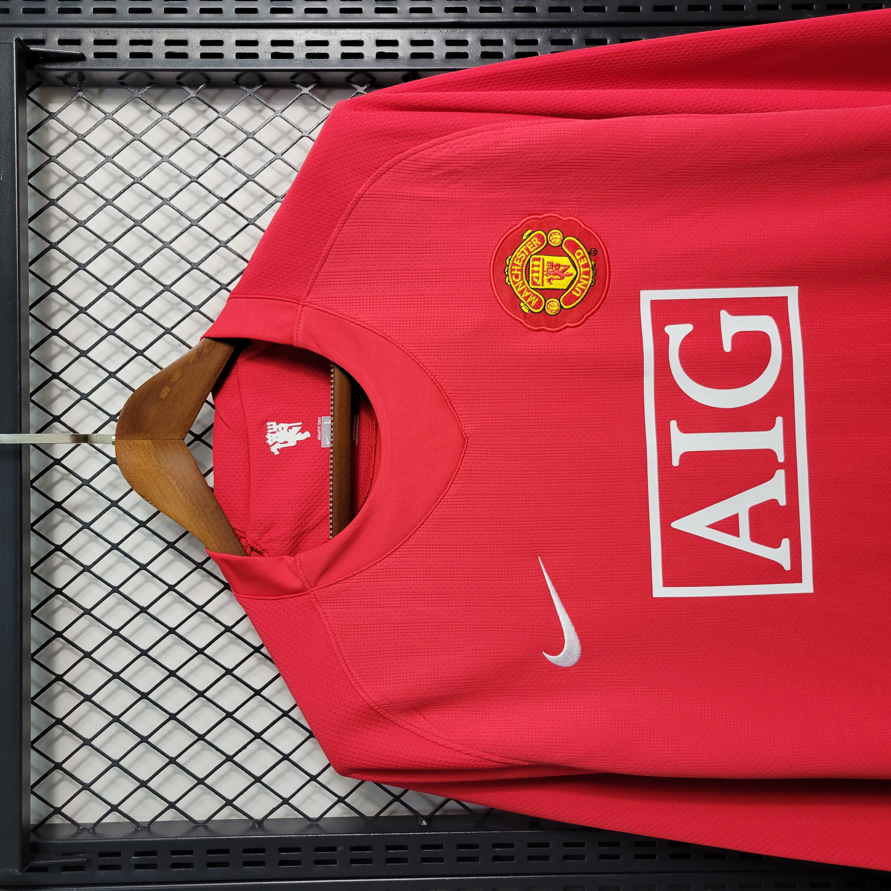 Retro Manchester United 07-08 Home Long Sleeve Jersey - UnitedFutballJersey