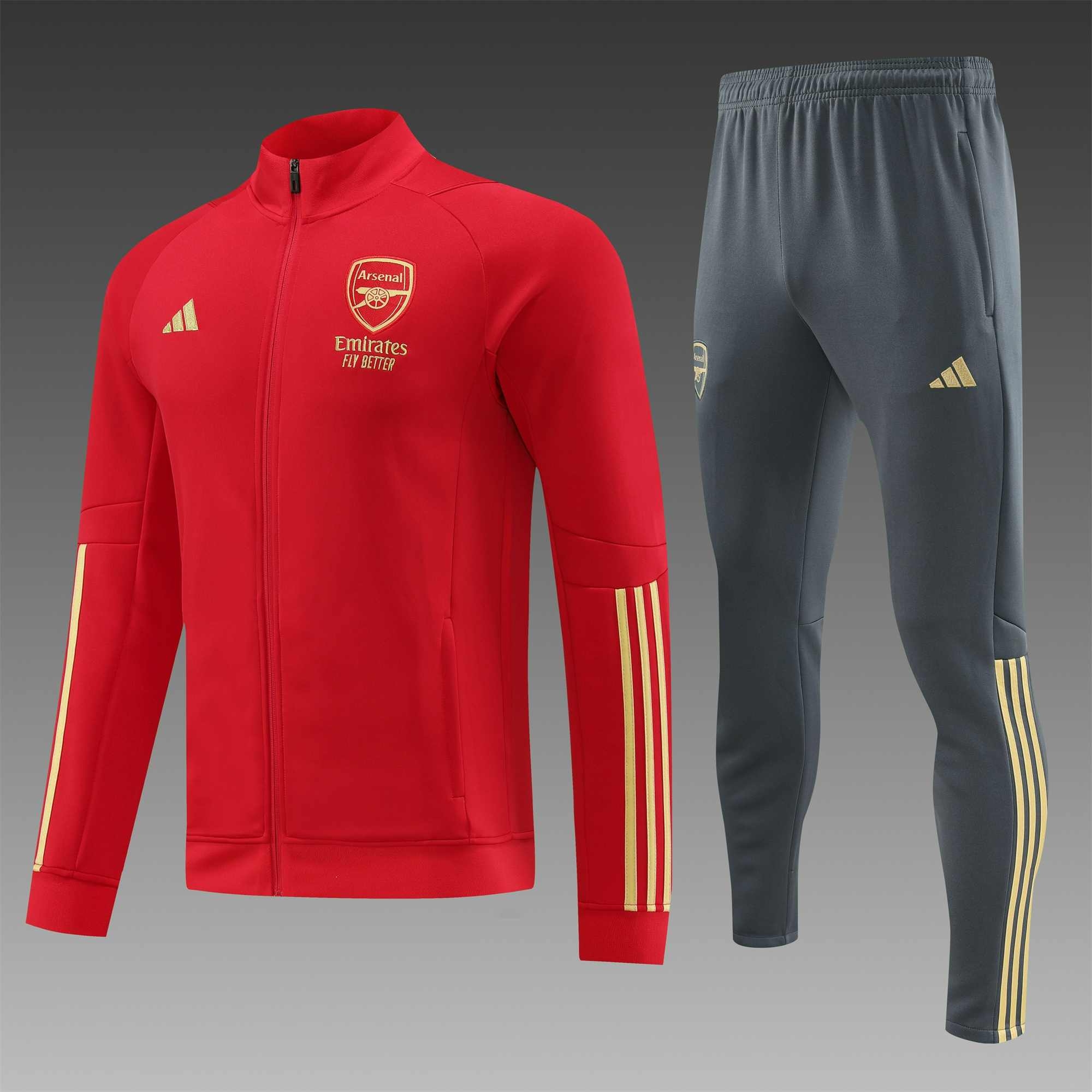 Arsenal 23-24 Jacket Training Tracksuit Red - UnitedFutballJersey