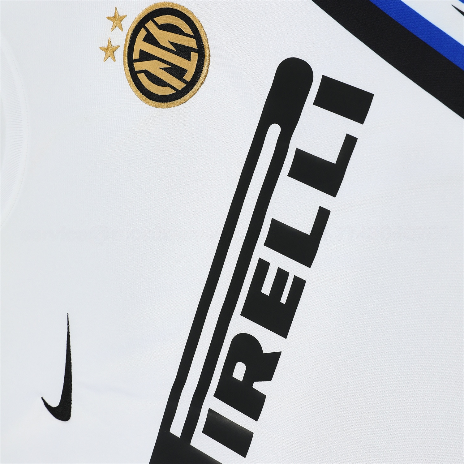 Inter Milan 25-26 Short-Sleeve Training Set - White Top & Black Shorts - UnitedFutballJersey