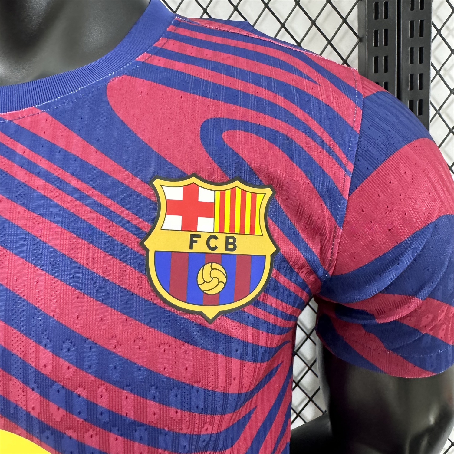 Barcelona 25-26 Red & Blue Contours Special Jersey - Player Version - UnitedFutballJersey