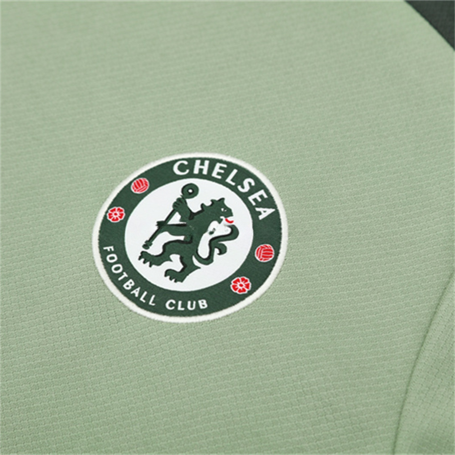 C.H.E.L.S.E.A 25-26 Kids Short-Sleeve Training Set - Light Green Top & Army Green Shorts - UnitedFutballJersey