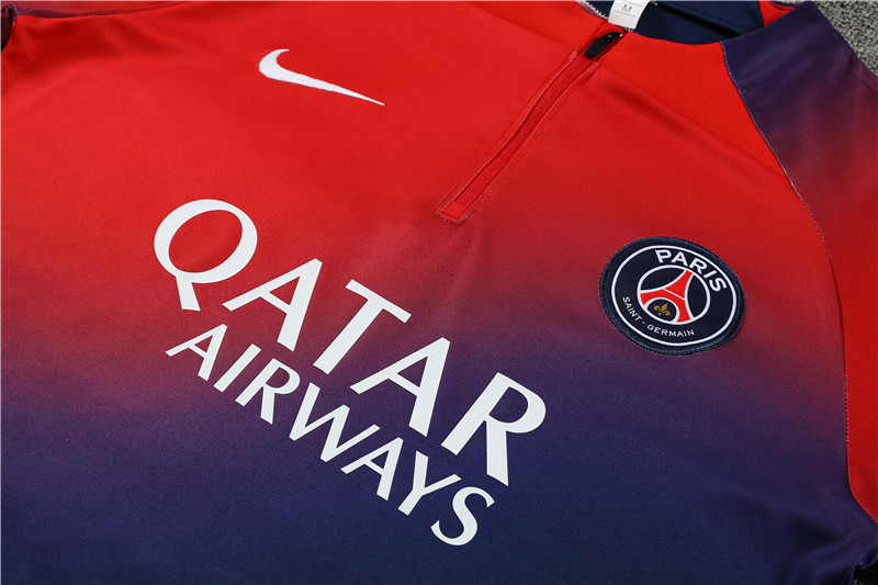 Paris Saint-Germain PSG 23-24 Long Sleeve Training Set -Red and Blue - UnitedFutballJersey