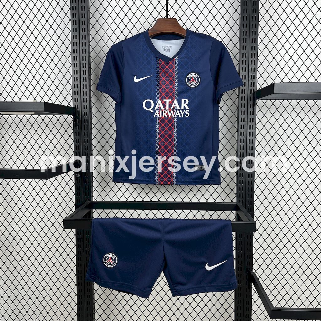Paris Saint-Germain PSG 25-26 Home Kids Kit - UnitedFutballJersey