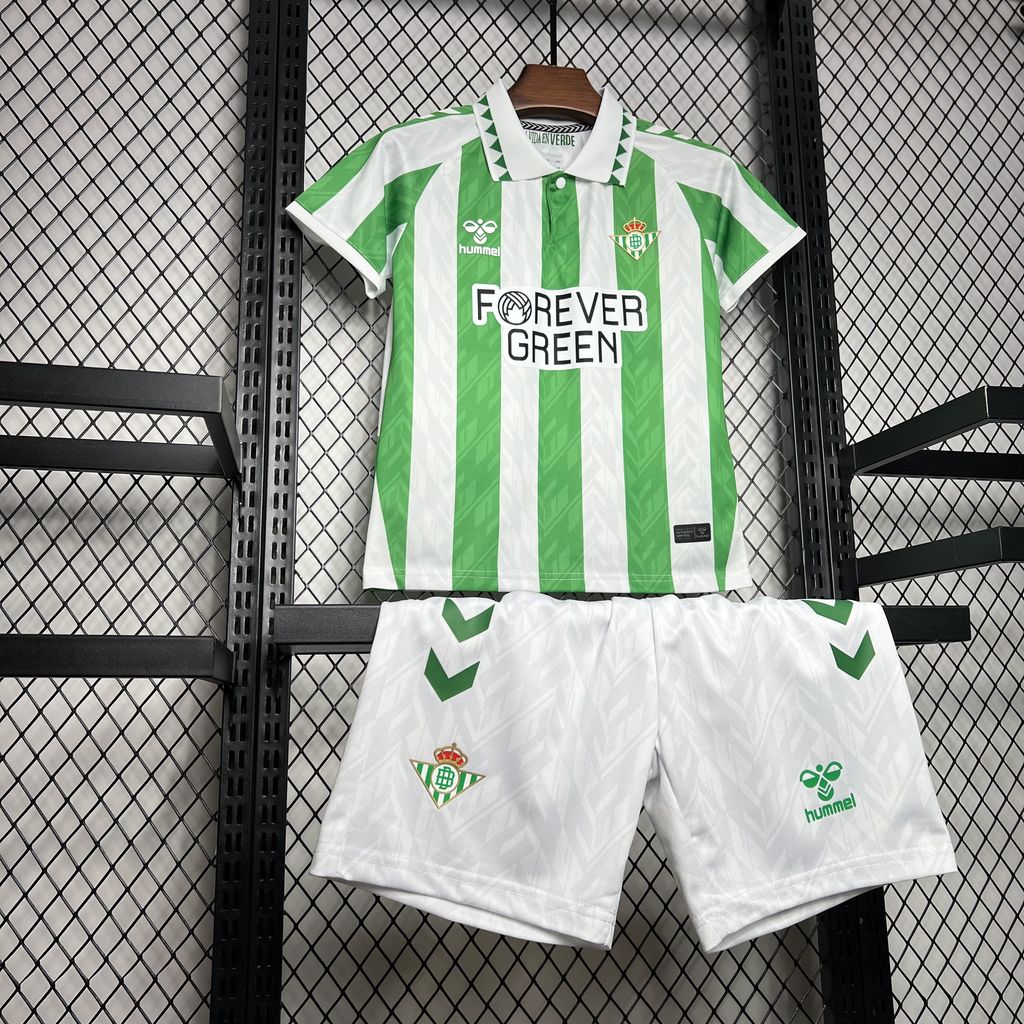 Real Betis 24-25 Home Stadium Kids Kit - UnitedFutballJersey