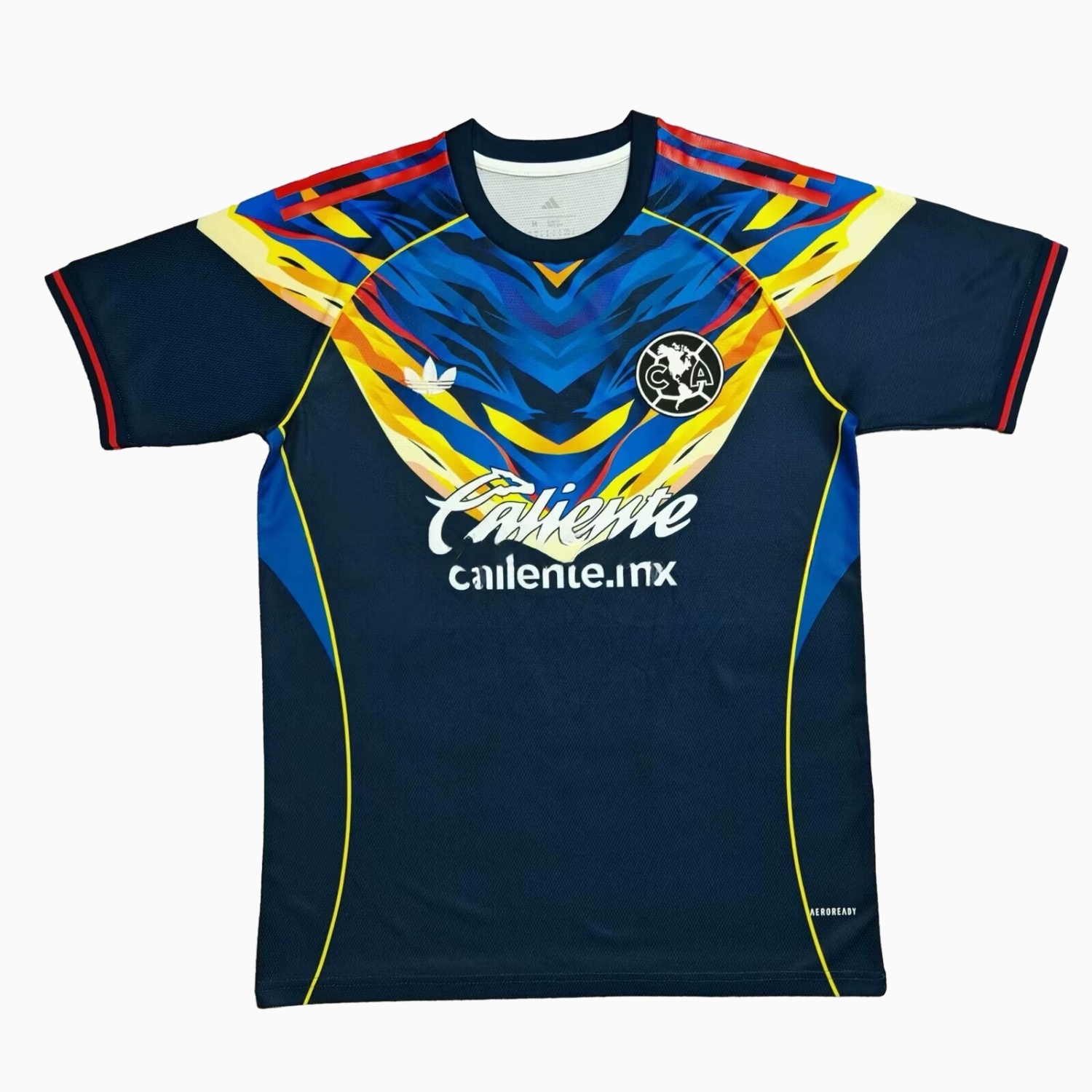 Club América 25-26 V-Shaped Camouflage Pattern Deep Blue Jersey - Fans Version - UnitedFutballJersey