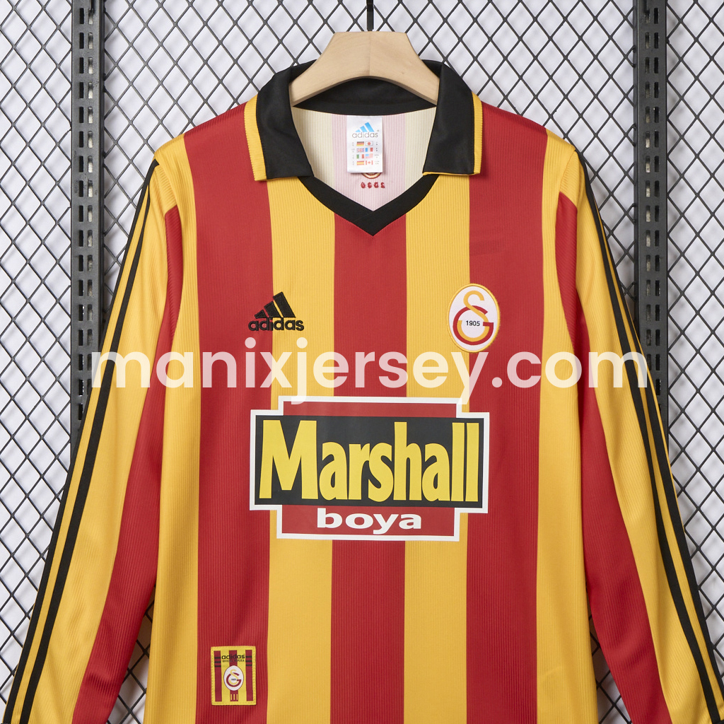 Retro Galatasaray 1999-00 Home Long Sleeves Jersey - UnitedFutballJersey