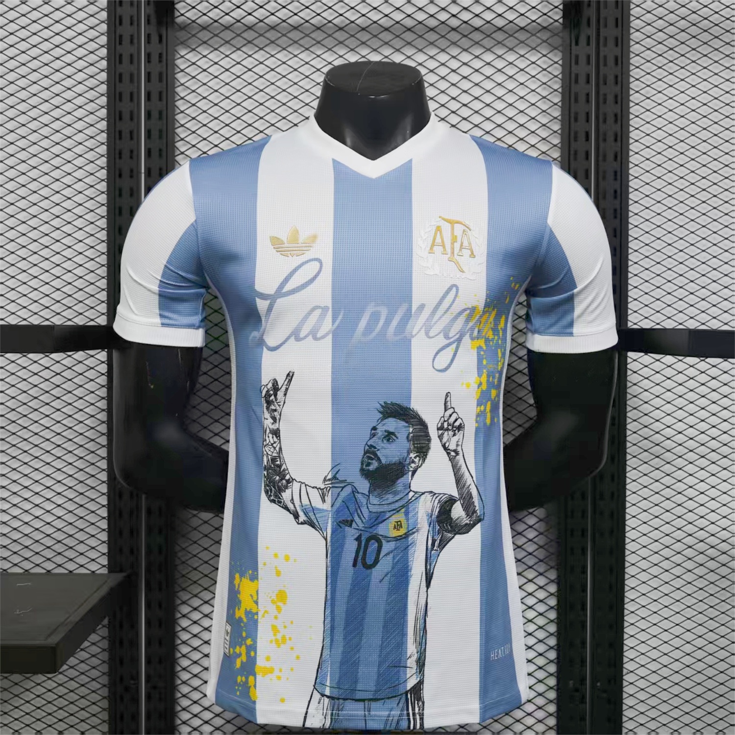 Argentina 25-26 50th Anniversary Messi Graffiti Special Jersey - Player Version - UnitedFutballJersey