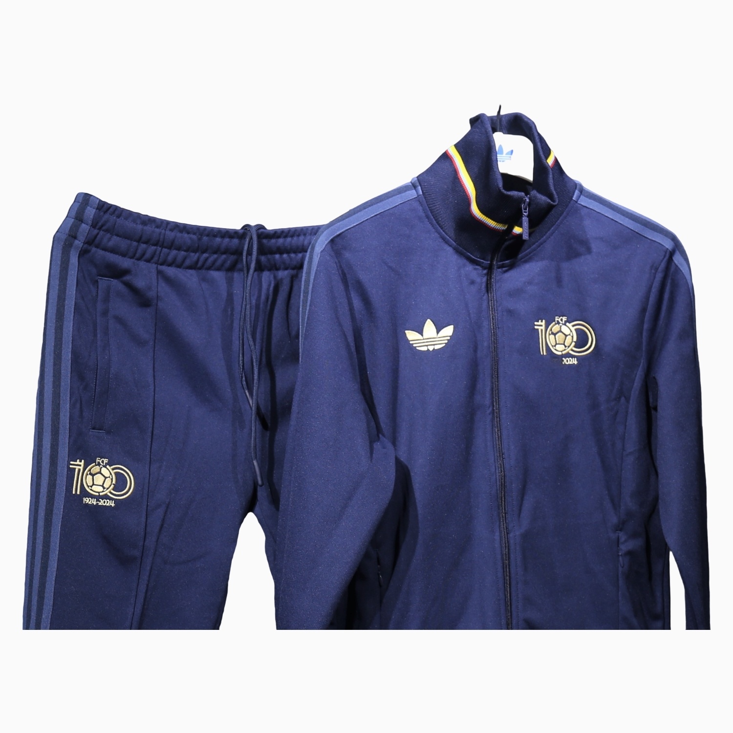 Colombia 2024 100th Anniversary Jacket Training Tracksuit - Deep Blue - UnitedFutballJersey