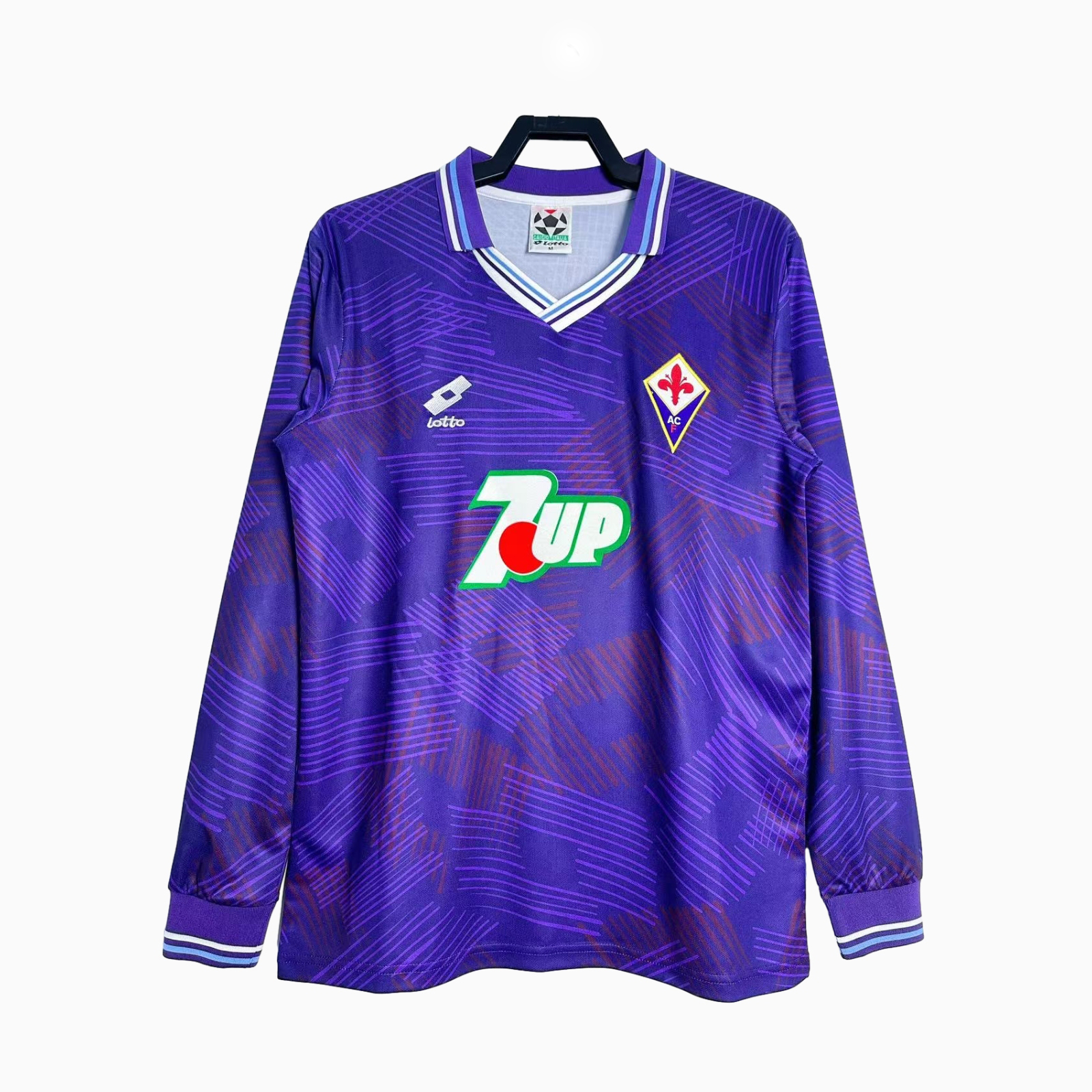Retro Fiorentina 1992-93 Home Long Sleeve Jersey - UnitedFutballJersey