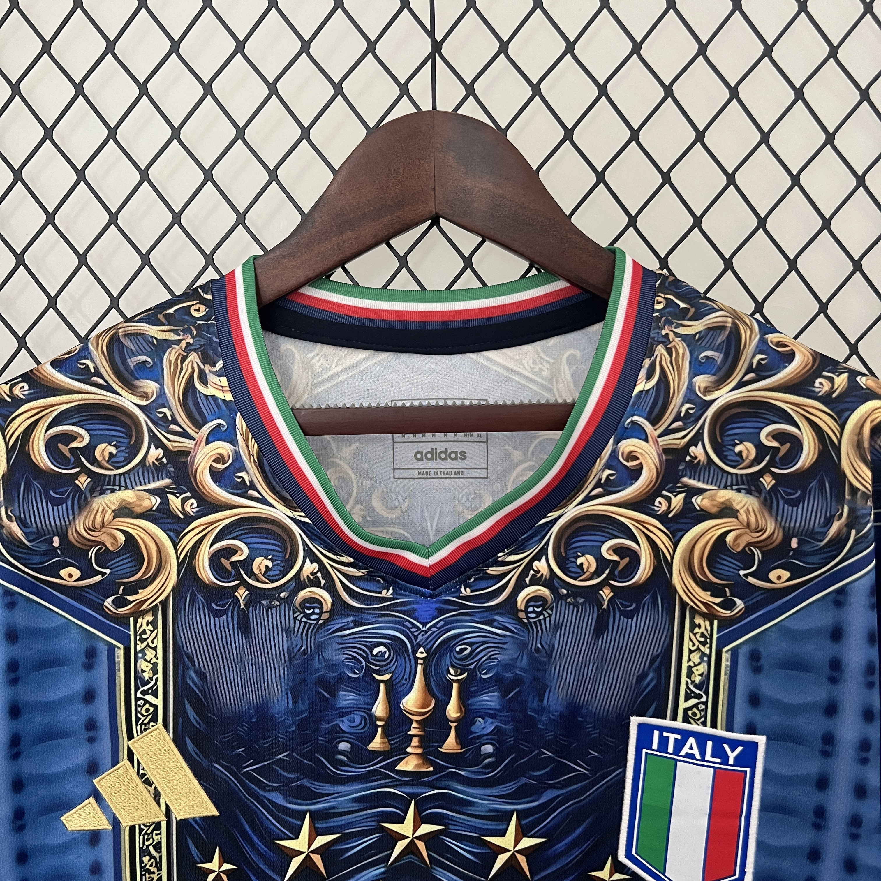 Italy 2024 Blue Mural Special Edition Jersey - Fans Version - UnitedFutballJersey
