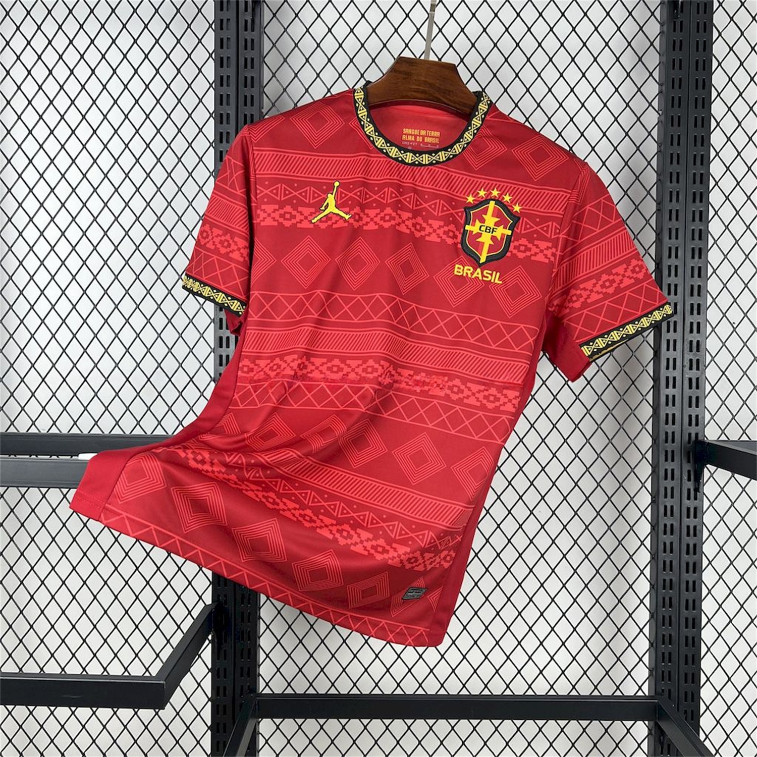 Brazil 25-26 Jordan Red Special Edition Jersey - Fans Version - UnitedFutballJersey