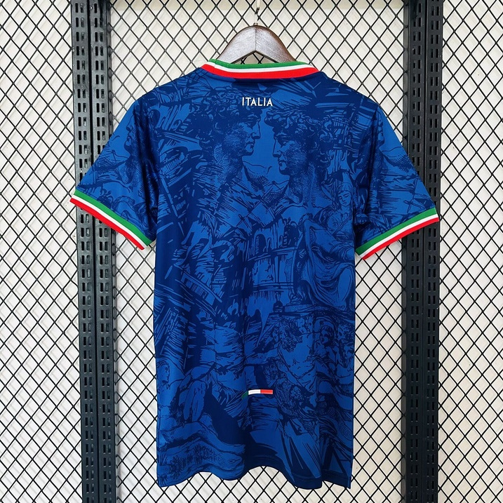 Italy 2024 Blue Special Edition Jersey - Fans Version - UnitedFutballJersey
