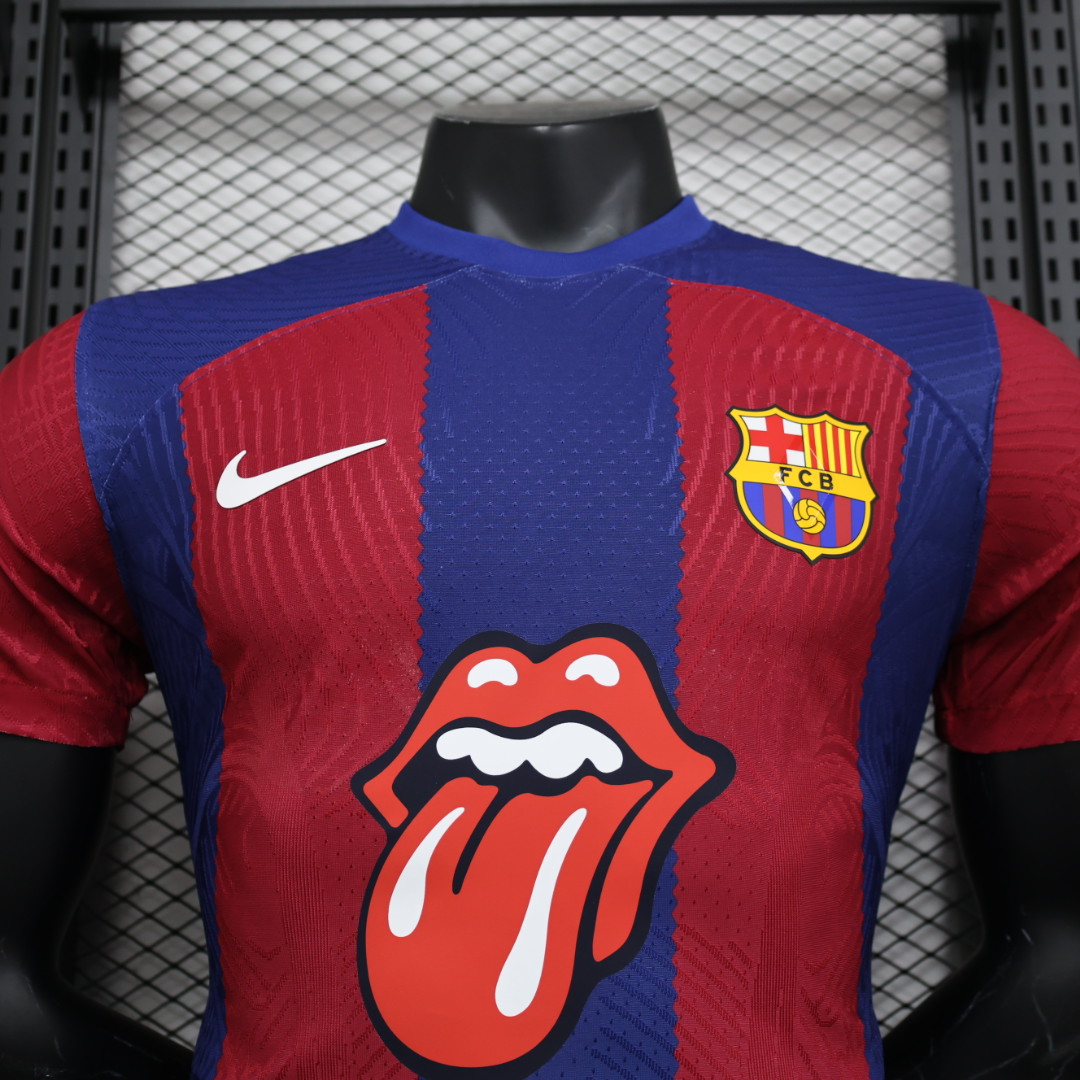 Barcelona X RS Iconic Tongue Jersey - Player Version - UnitedFutballJersey