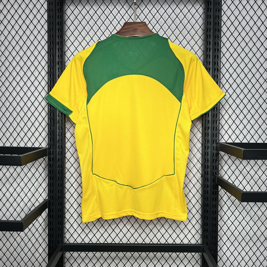 Retro Brazil 2004 Home Jersey - UnitedFutballJersey