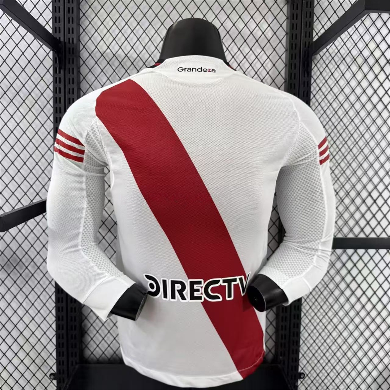 River Plate 25-26 Home Long Sleeves Jersey with New Sponsors - Player Version - UnitedFutballJersey