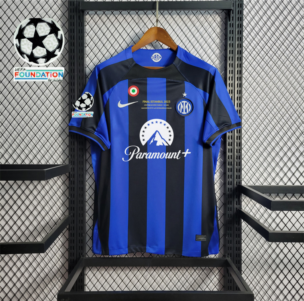 Inter Milan 22-23 Home Jersey - Fans Version - Champions League Final Match - UnitedFutballJersey