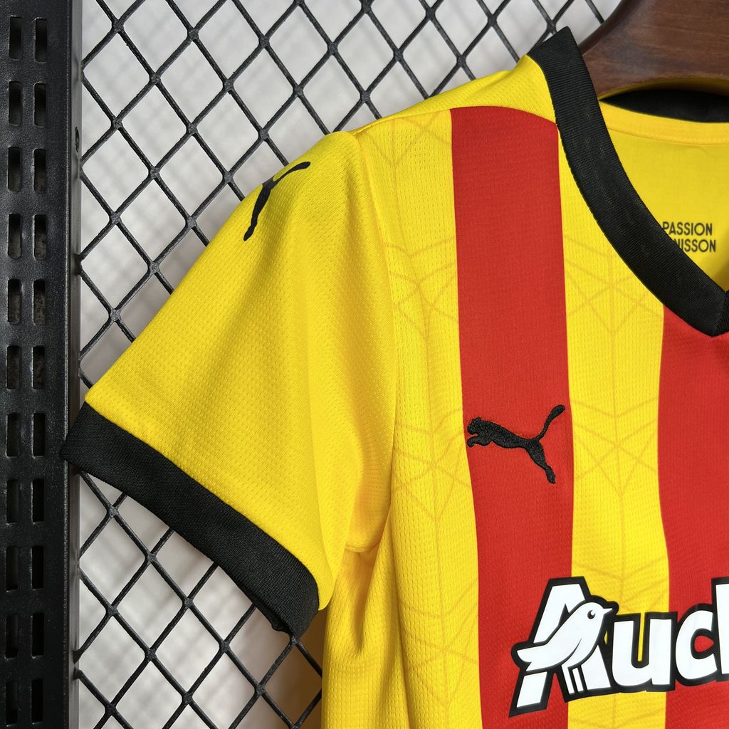 RC Lens 24-25 Home Stadium Kids Kit - UnitedFutballJersey
