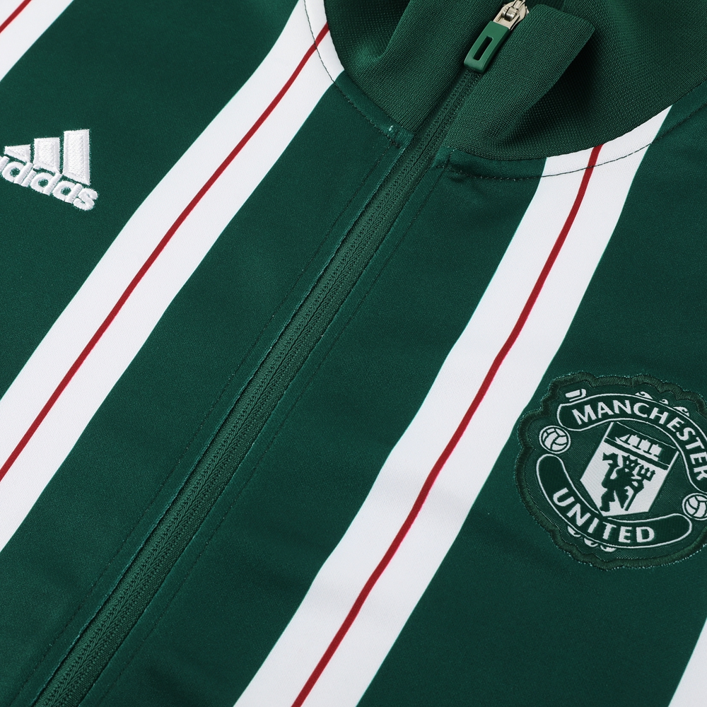 Manchester United 23-24 Jacket Training Tracksuit - Green - UnitedFutballJersey
