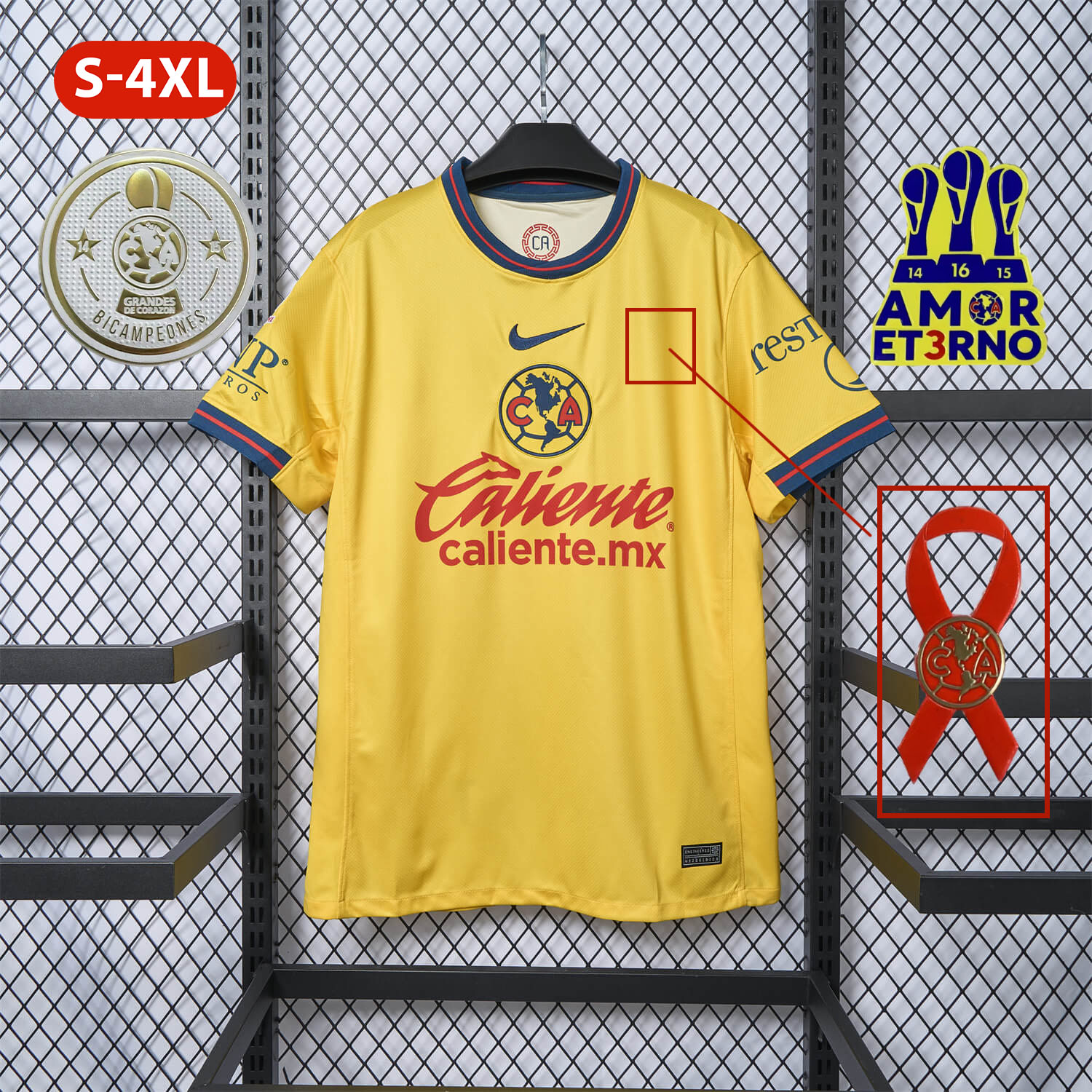 【New Patch】Club América 24-25 Home Stadium Jersey - Fans Version - UnitedFutballJersey