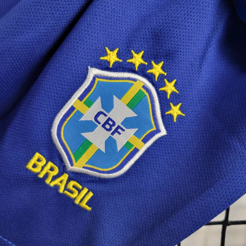 Brazil 2024 Away Stadium Kids Kit - UnitedFutballJersey