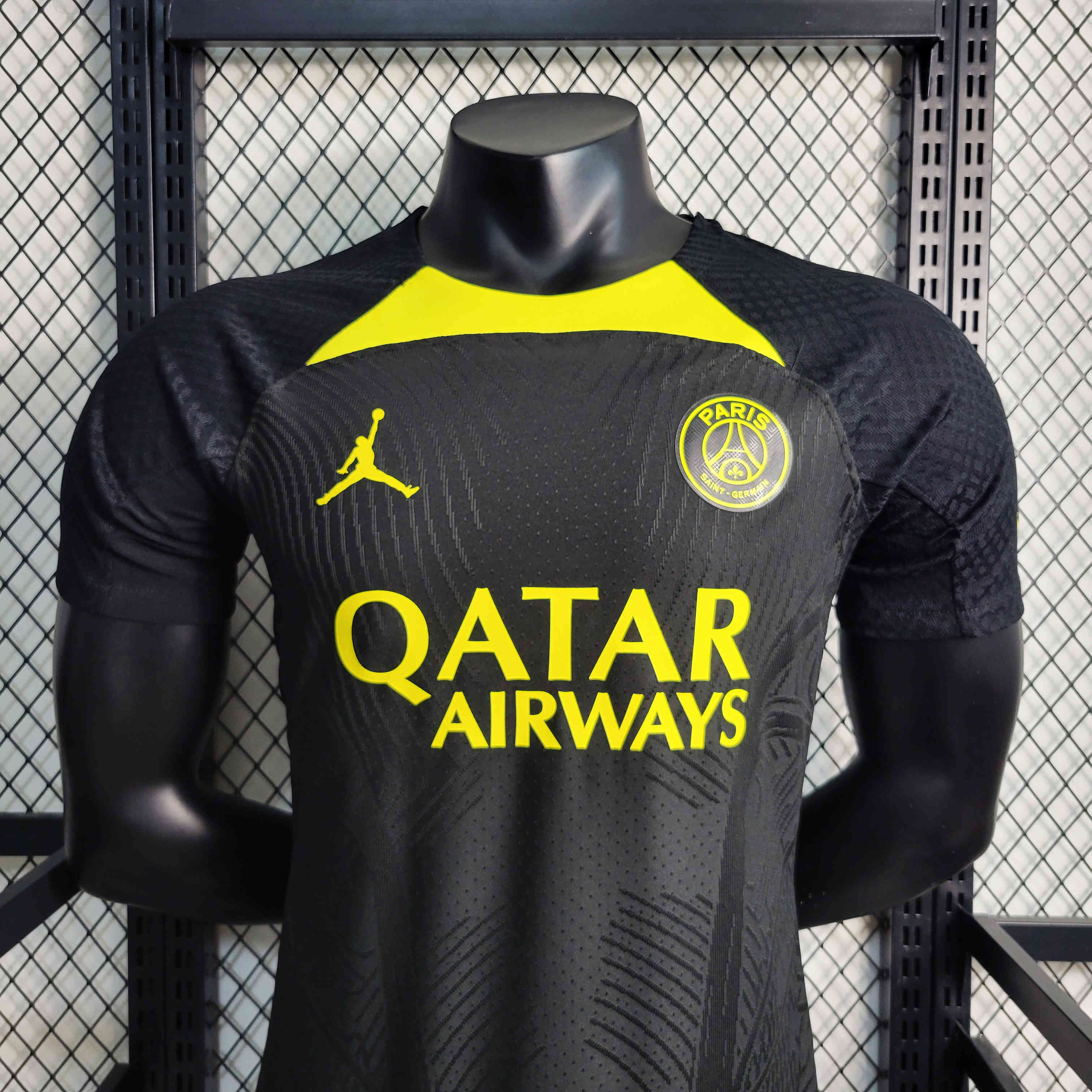 Paris Saint-Germain PSG 23/24 black Training Jersey - Player Version - UnitedFutballJersey