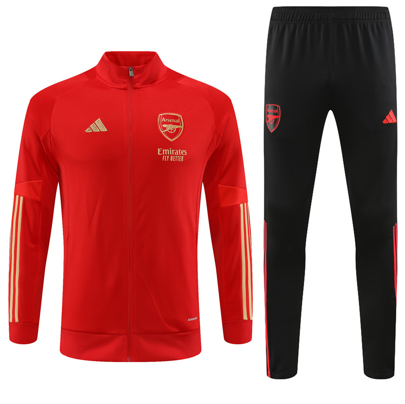 Arsenal 23-24 Jacket Training Tracksuit - Red - UnitedFutballJersey