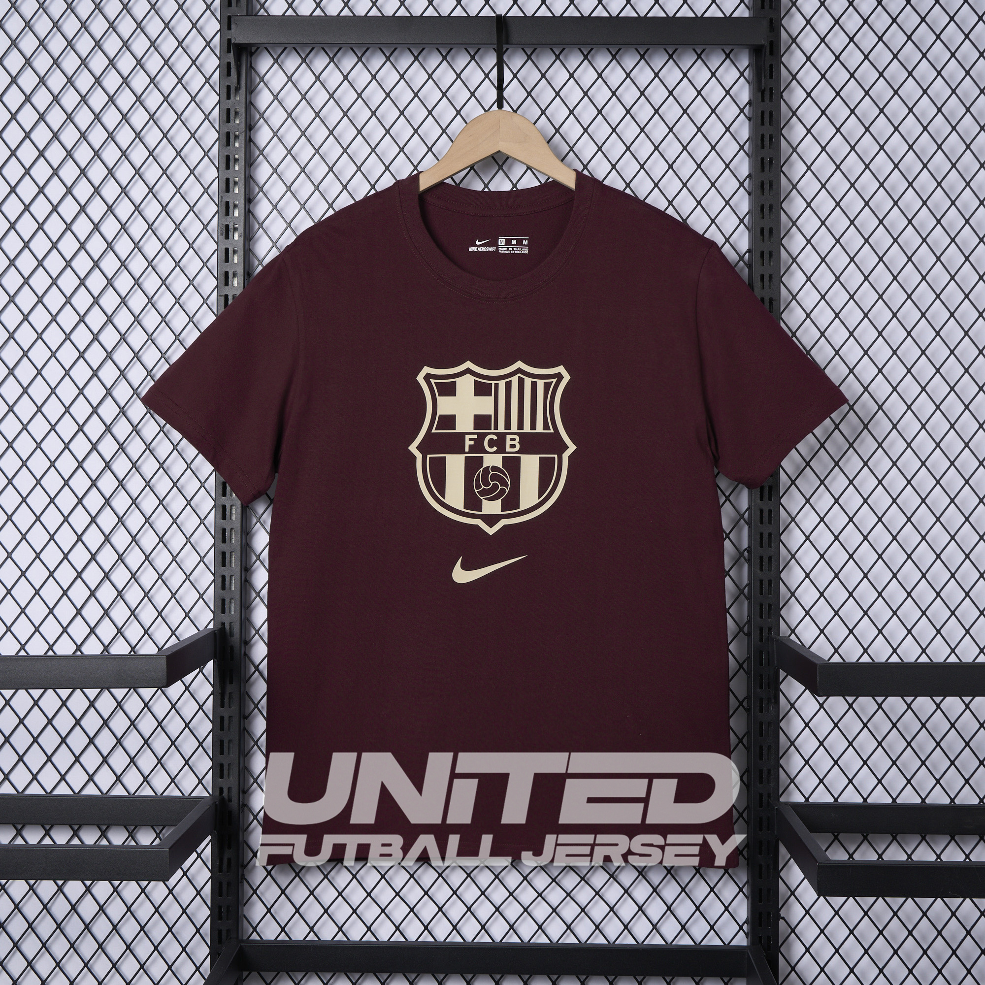 B.A.R.S.A 24-25 Red Big LOGO T-Shirt - UnitedFutballJersey