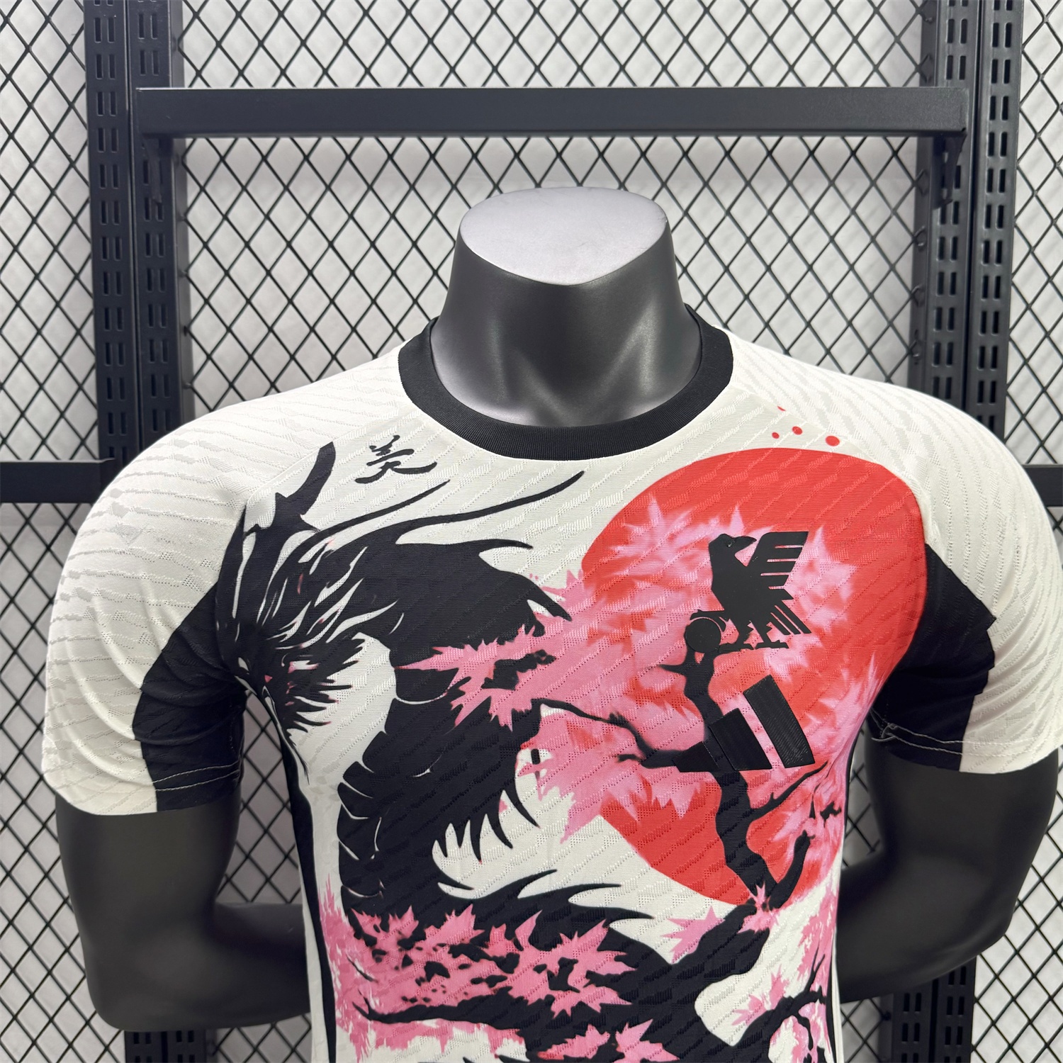 Japan 25-26 Black Dragon Cherry Blossom Tree White Special Jersey - Player Version - UnitedFutballJersey