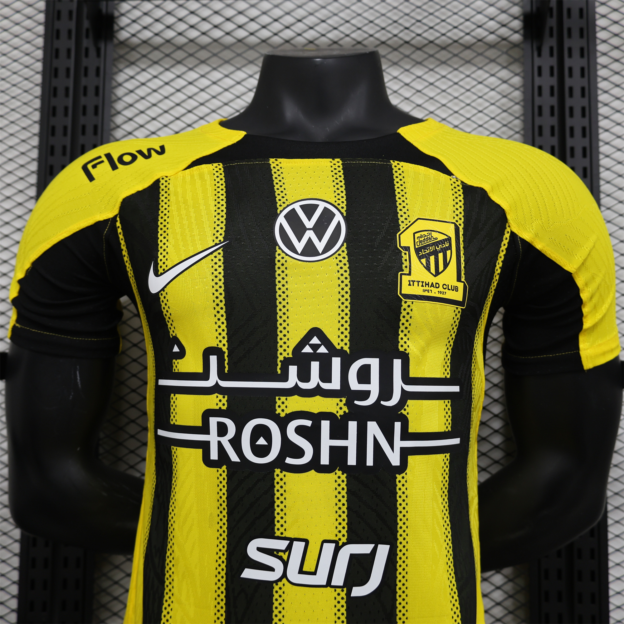Al Ittihad Jeddah United 24-25 Home Jersey with New Sponsers - Player Version - UnitedFutballJersey