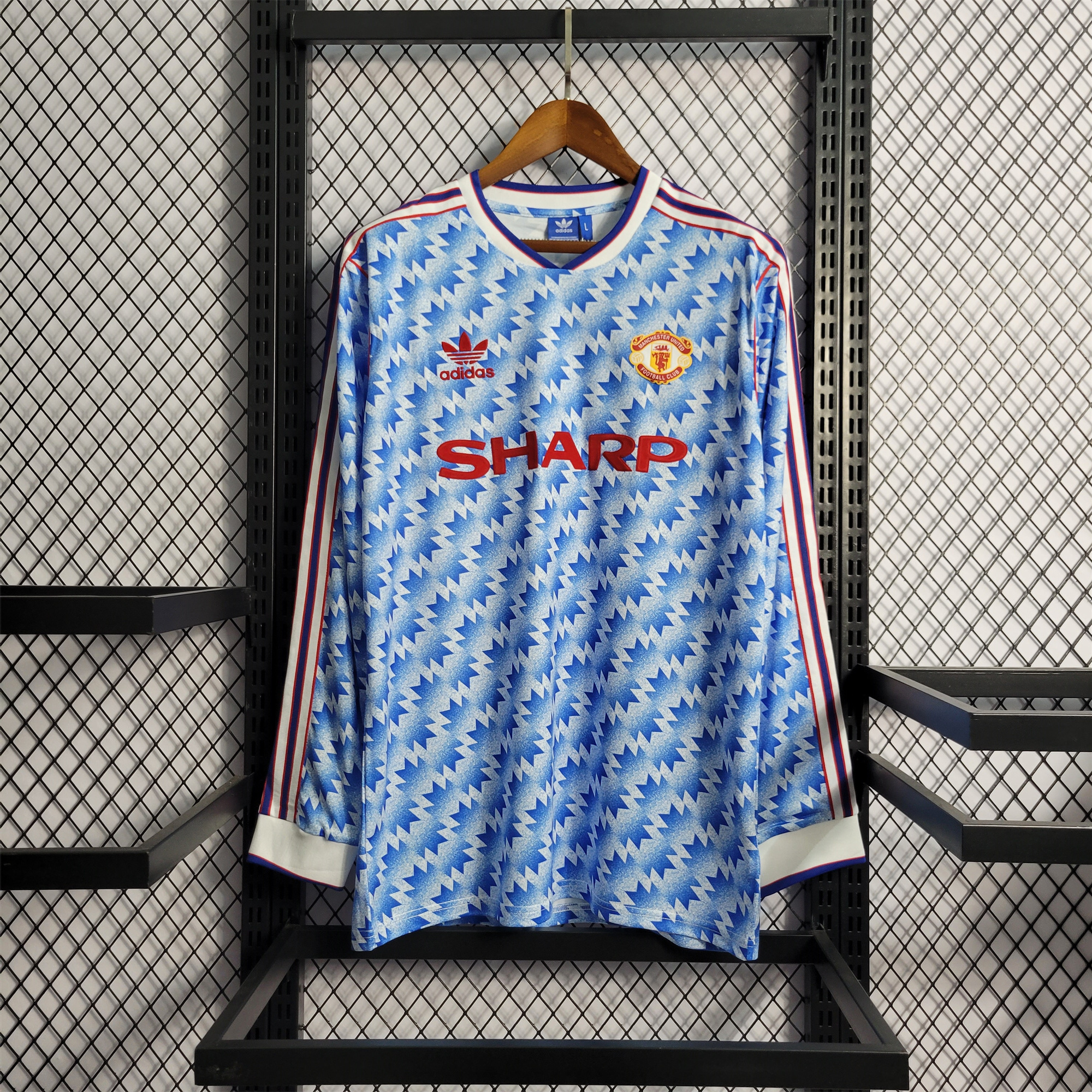 Manchester United Retro 90-92 Away Long Sleeve Jersey - UnitedFutballJersey