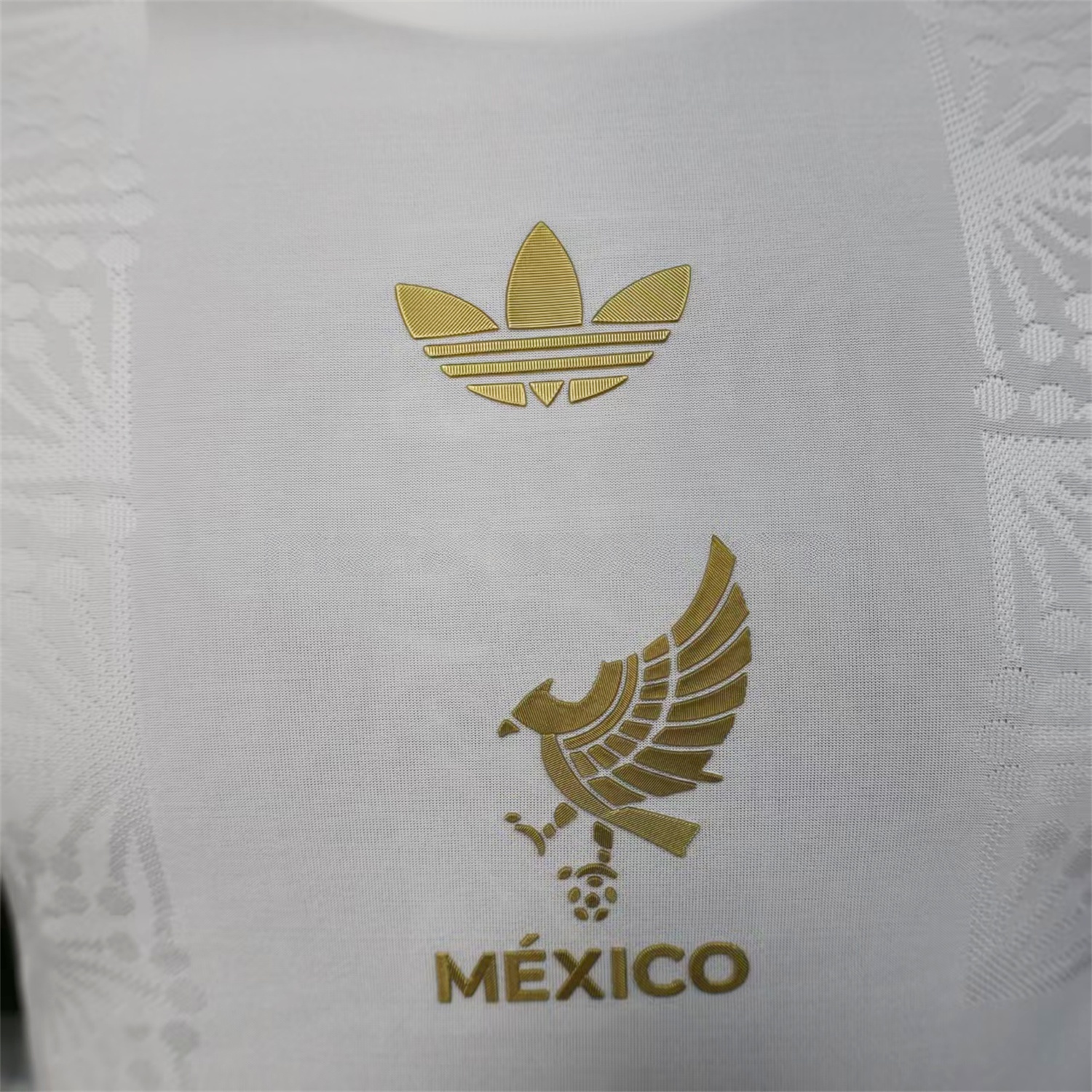 Mexico 2025 Gold Cup White Long Sleeves Jersey - Player Version - UnitedFutballJersey