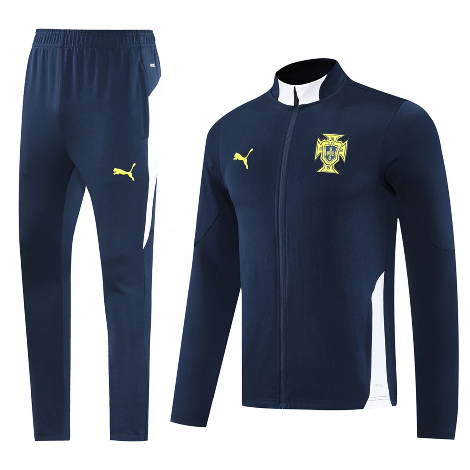 Portugal 25-26 Jacket Training Tracksuit - Deep Blue Jackets and Pants - UnitedFutballJersey
