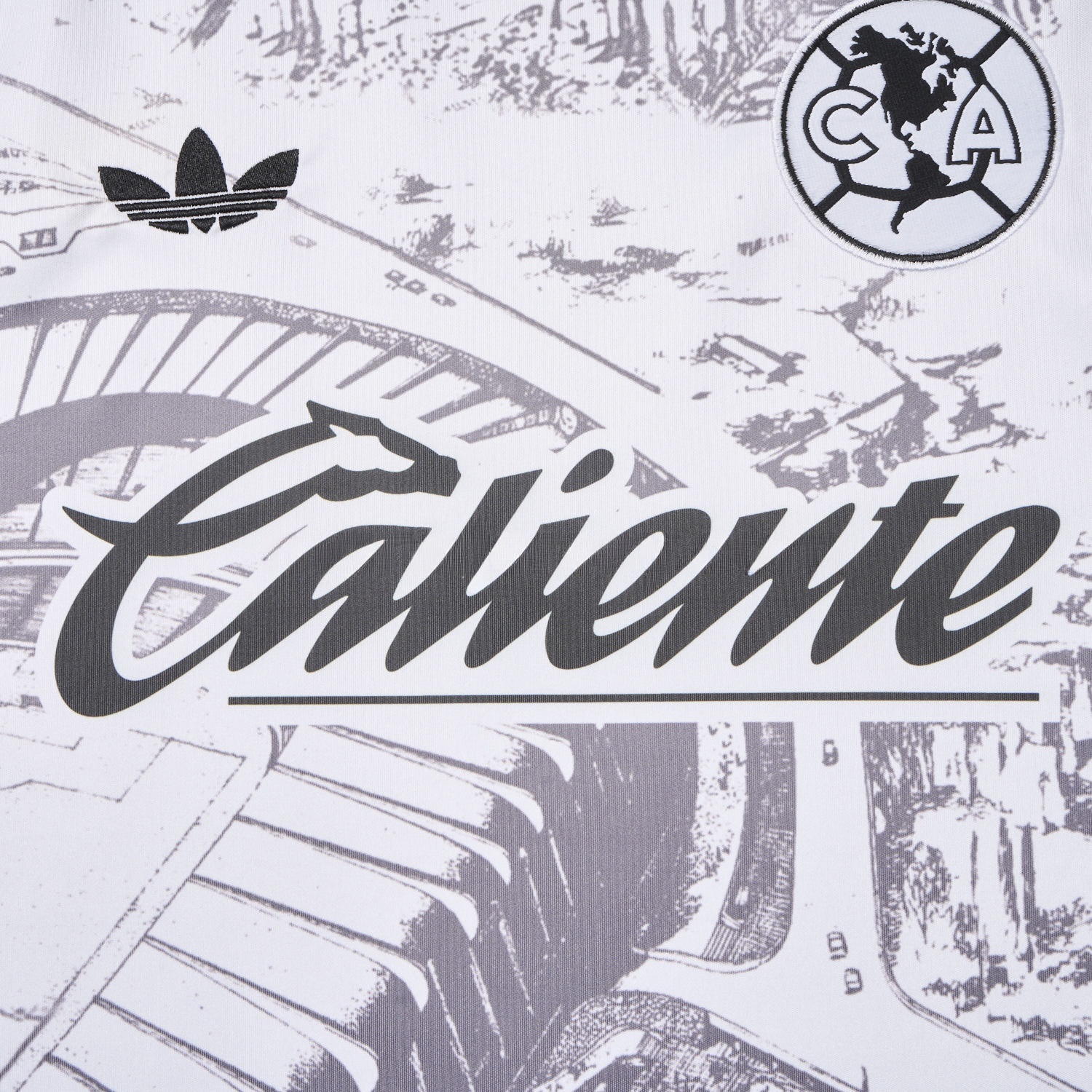 Club América 25-26 White Sketch of stadium Special Edition Jersey - Fans Version - UnitedFutballJersey