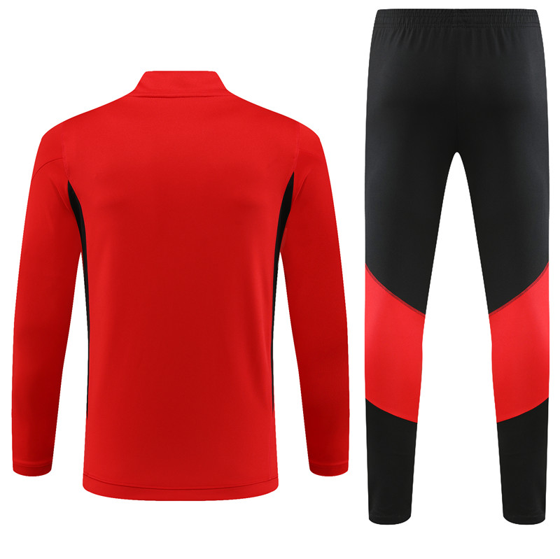 Manchester United 23-24 Long Sleeve Training Set -Red - UnitedFutballJersey