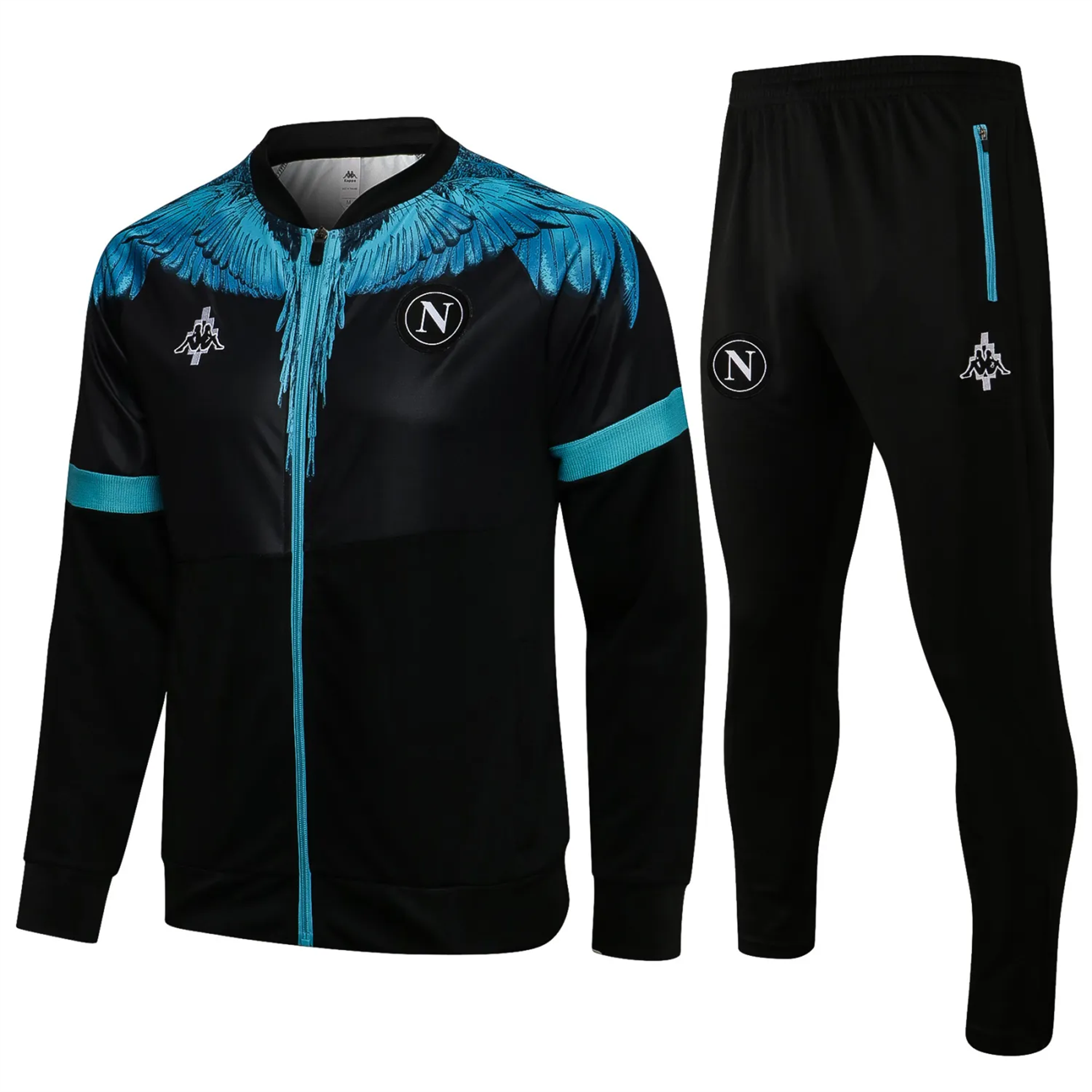 Napoli 21-22 Jacket Training Tracksuit - Black - UnitedFutballJersey