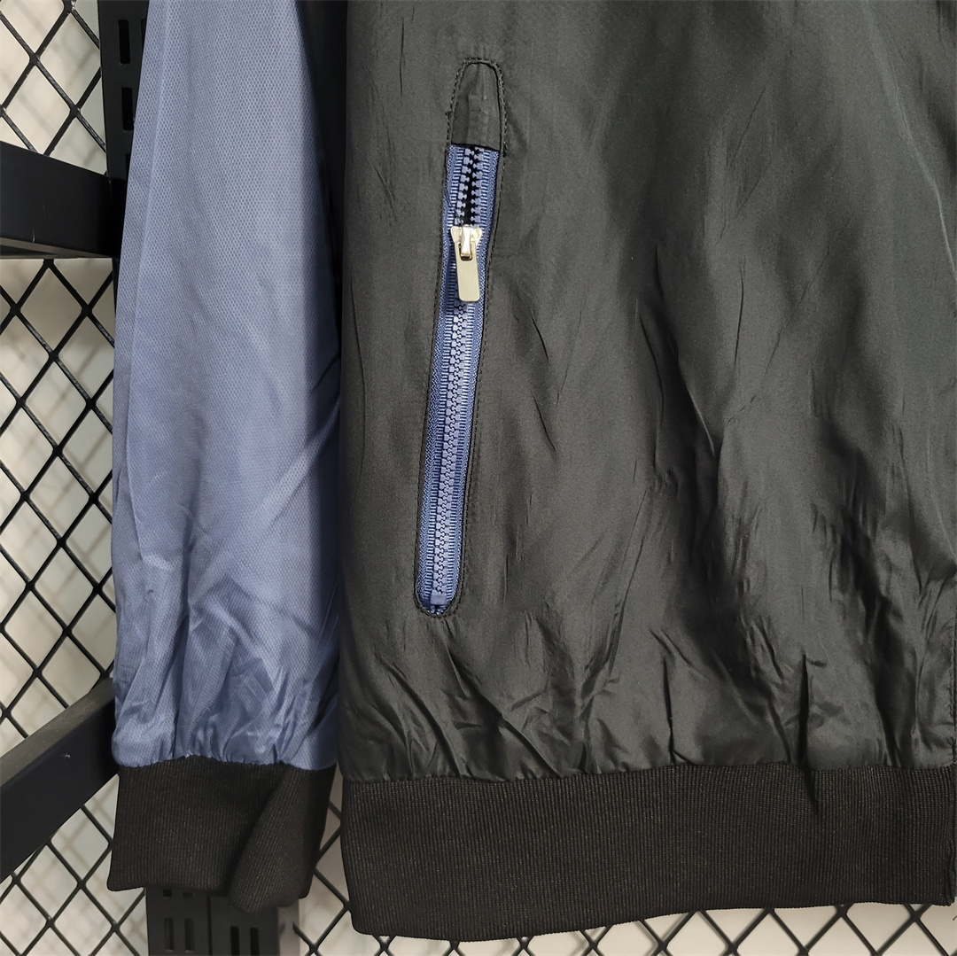 Inter Milan 23-24 Mens Windbreaker - Blue Black - UnitedFutballJersey
