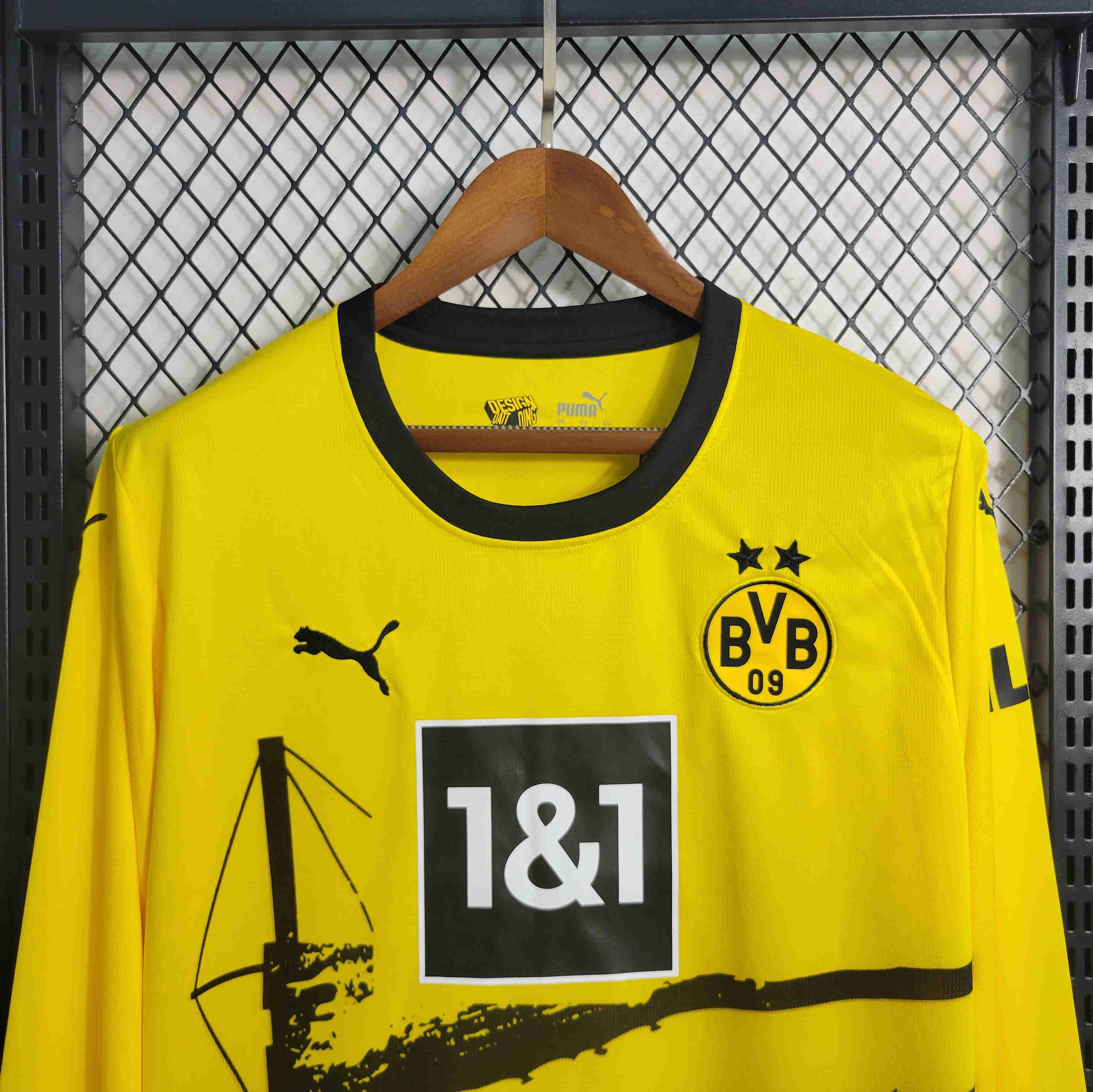 Dortmund 23/24 Home Home Long Sleeve Jersey - Fans Version - UnitedFutballJersey