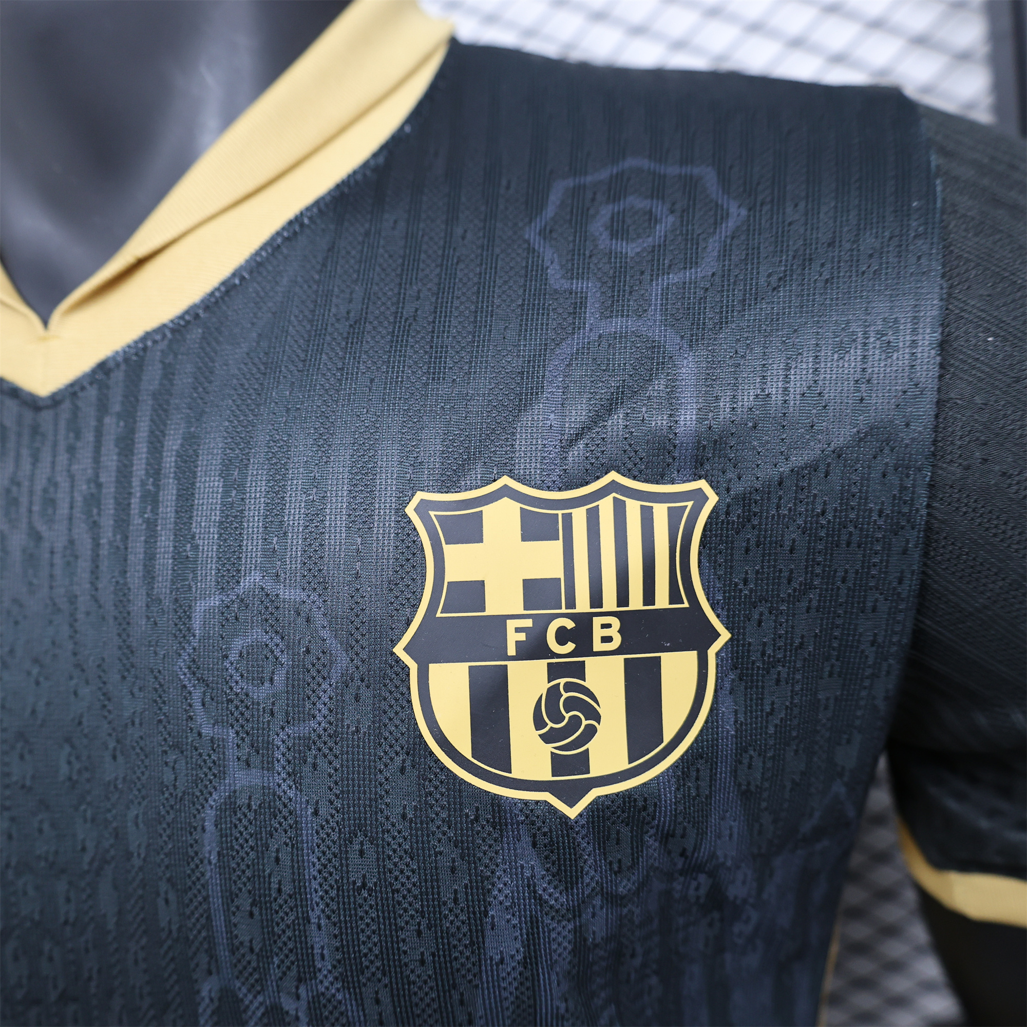 Barcelona 24-25 Black Gold Special Edition Jersey - Player Version - UnitedFutballJersey