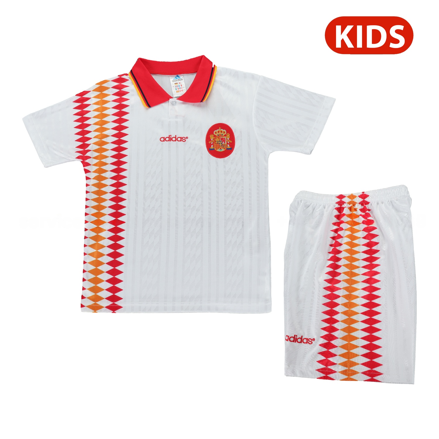 Retro Spain 1994 Away Kids Kit - UnitedFutballJersey
