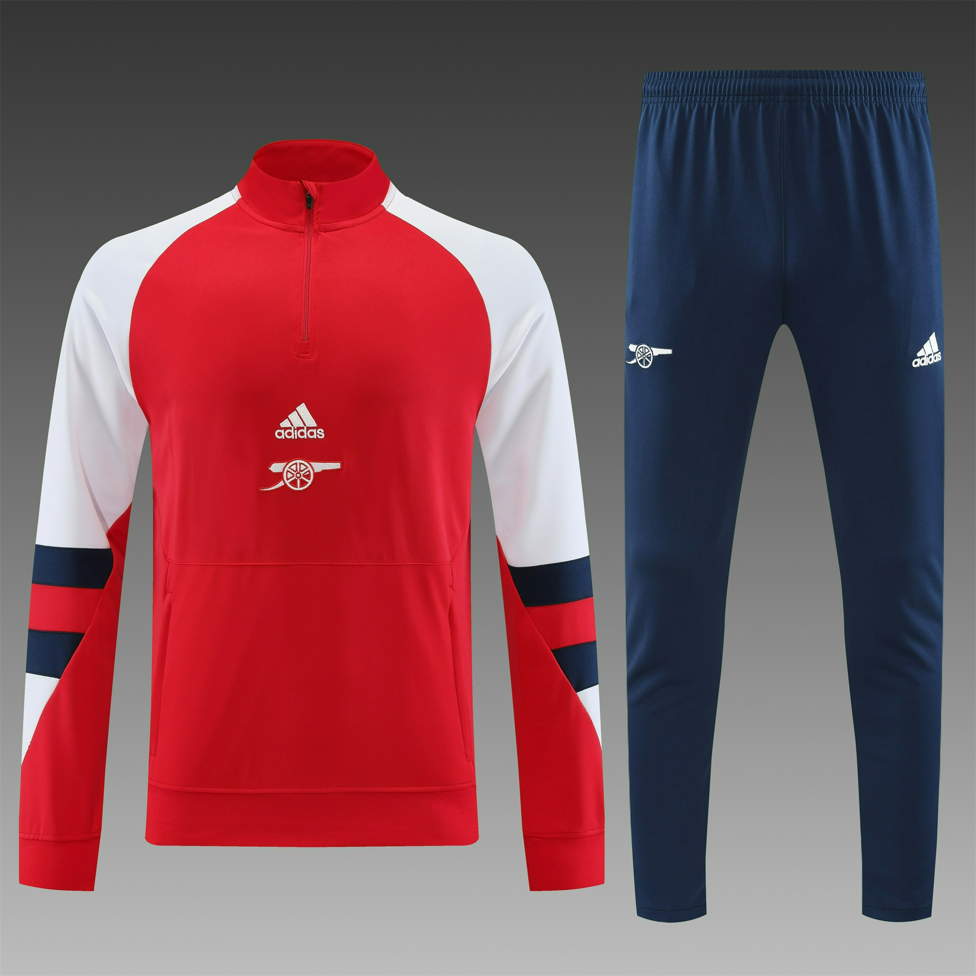 Arsenal 23-24 Long Sleeve Training Set Red Blue - UnitedFutballJersey