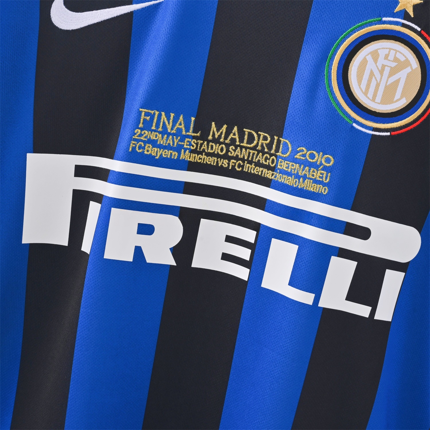 Retro Inter Milan 09-10 Home Long Sleeves Jersey - Champions League Final - UnitedFutballJersey