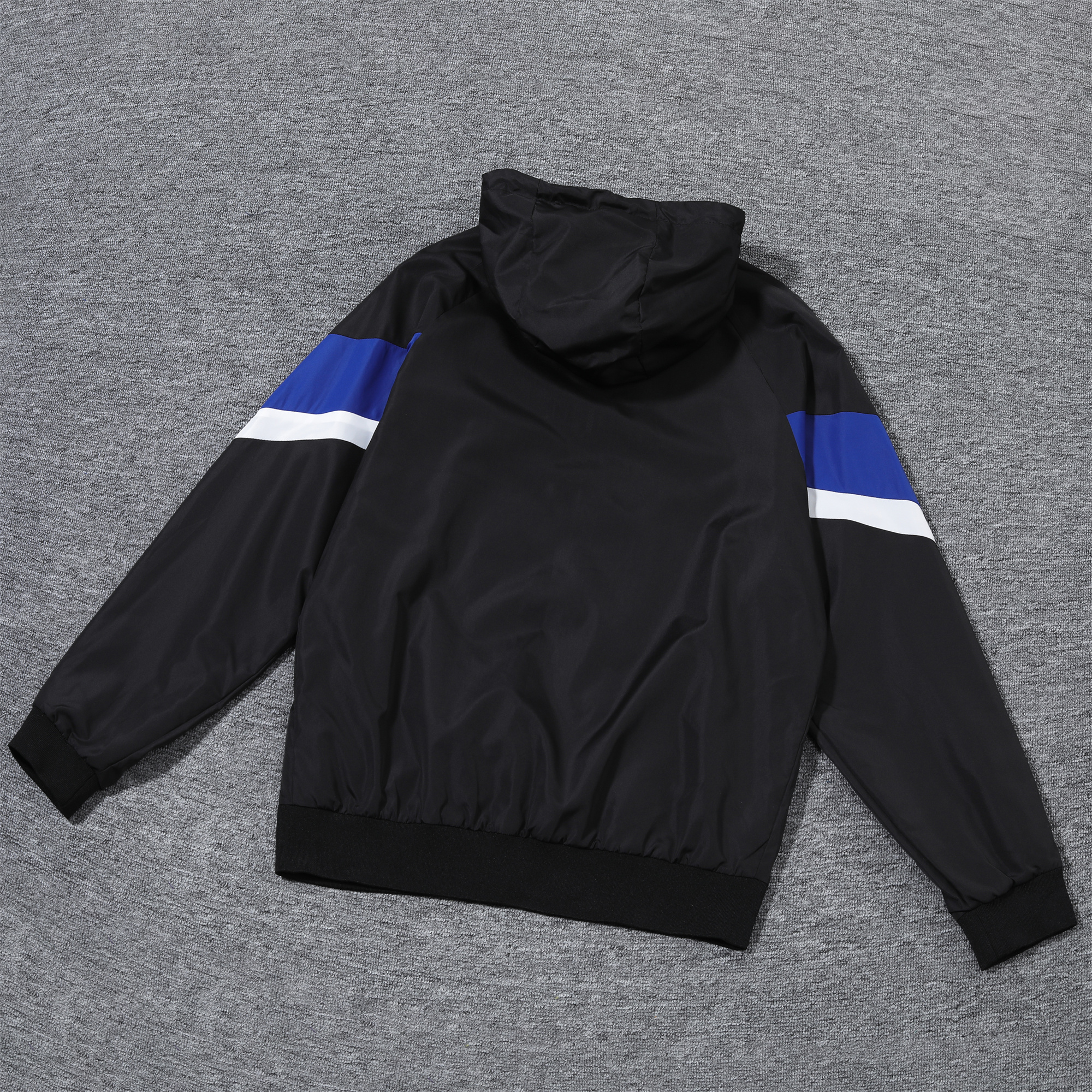Inter Milan 24-25 Blue & Black Hooded Windbreaker - Player Version - UnitedFutballJersey